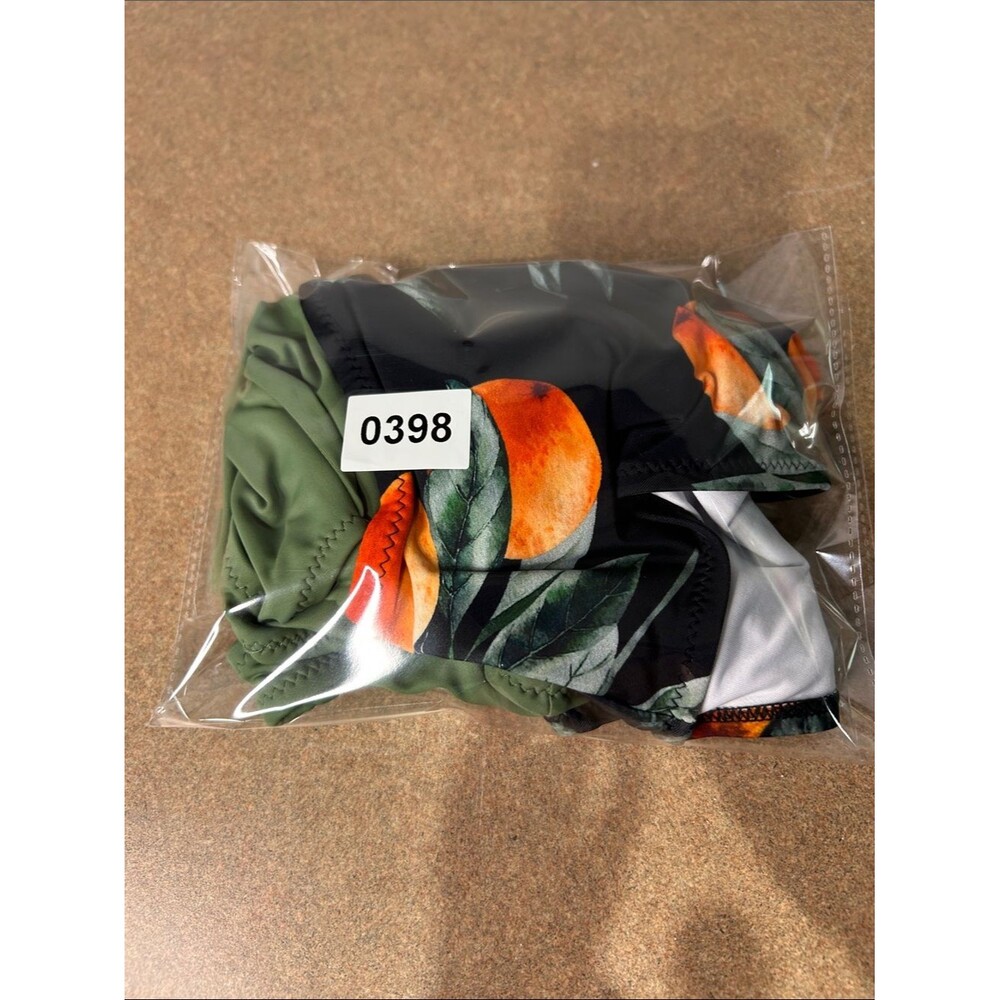 Cupshe Olive Green and Orange One-Piece Swimsuit with Citrus Print - Picture 7 of 7